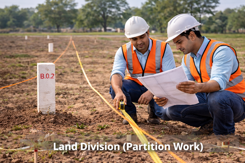 land division (partition work)