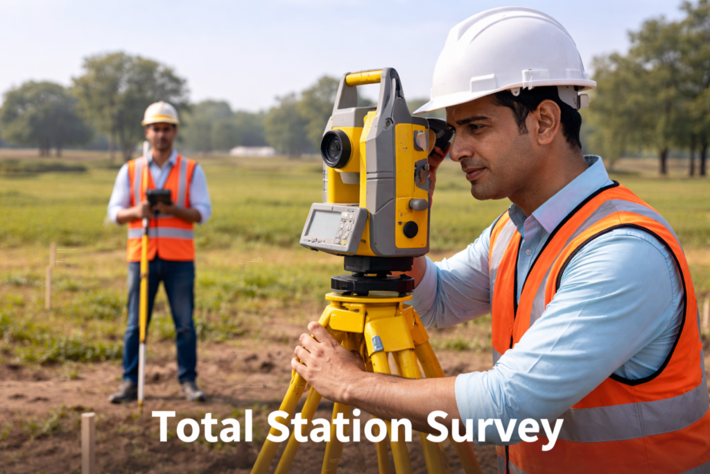 total station survey